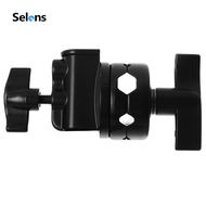 Selens Grip Head Clamp Black Universal Heavy Duty C Light Stand Arm Boom Bracket