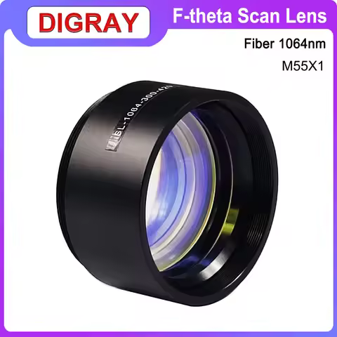 DIGRAY F-theta Scanning Lens Parts Thread M55X1Small Galvanometer Field Lens Suitable For 1064nm YAG