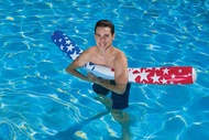 Poolmaster American Stars Inflatable Pool Floaties for Kids and Adults