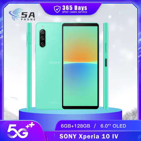 Original Sony Xperia 10 IV 10IV XQ-CC54 5G Mobile Phone NFC 6GB RAM 128GB ROM 6.0" OLED Snapdragon 6