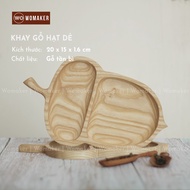 Wooden Chopping Board Tray Chestnut Pine Decorative for Baby Weaning Decorative Tray (Dimension: 20 