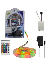 Tira de Luces LED RGB Multicolor con control Remoto