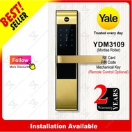 YALE YDM3109 (Gold) Smart pin key Digital Door Lock YDM 3109 MDK21