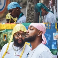 Hot-selling Simulation Silk Long-Tailed Pirate Hat Silk Turban Cap Turban silky durag