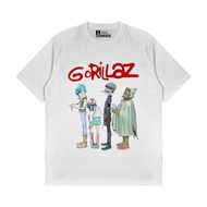 Cool T-Shirt Shop - GORILLAZ - CARTOON PERSONNEL ART GORILLAZ BAND T-SHIRT/ DISTRO PREMIUM COTTON