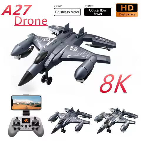New A27 Drone Profesional SU-35 Plane With 8K HD Camera Brushless Remote Control Fighter Quadcopter 