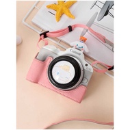 Canon R50 Camera Bag Protective Case Micro Single R50 Base Leather Case Camera Case Half Set Accesso