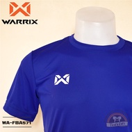 WARRIX เสื้อกีฬาสีล้วน เสื้อฟุตบอล WA-FBA571 / WA-FBA071 สีน้ำเงิน BB  วาริกซ์ วอริกซ์ ของแท้