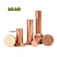 Copper countersunk head rivets GB869 percussion type flat head flat cone head solid rivets Copper d 