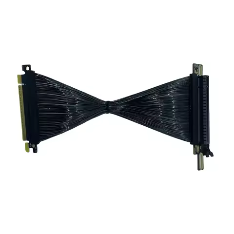 PCIE 4.0 X16 Graphics Card Extension Cable Reverse Right Angle 270° Bendable Cable 32GB\S GEN4 PCI-E