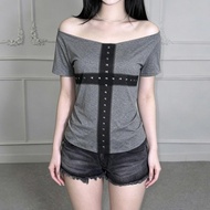 Y2k y2k T-shirt y2k Top Asian Culture Women's Clothing y2k Short-Sleeved Asian Culture Asian Culture