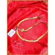 Emas 916 Tulen Rantai Kaki Snake Skin Anklet 916 Emas Gold