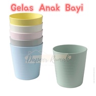 Children's Drinking Glass 230 /ML Pastel Color Kalas Glass