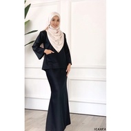 [⚠️SOLD OUT NO RESTOCK⚠️] Icahfa Black Kurung Kedah