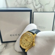 GUCCI YA126340 Eryx 40mm 奢華 黑金 幾何 自動錶機械錶