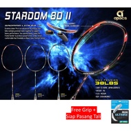 (Siap Pasang Tali 4-Knot &amp; Foc Grip) Apacs Stardom 80 II (4U) Original Badminton Racket Series