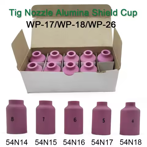 42mm 54N14 54N15 54N16 54N17 54N18 Alumina Ceramic Nozzles For TIG WP17 18 26 Welding Torch Accessor