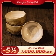 Set of 3 embossed tea cups