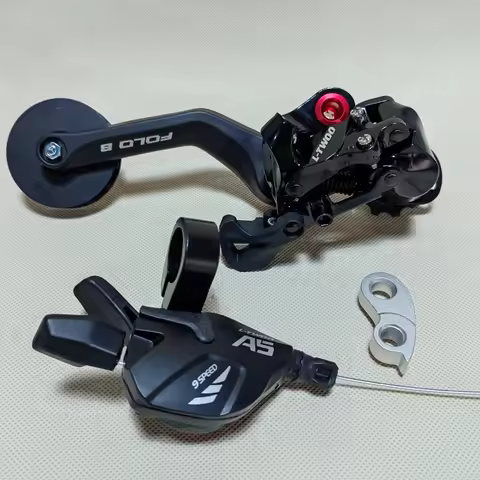 L-TWOO A5 9 Speed Rear Derailleur Shifter Tensioner With hanger for Brompton Pikes 3Sixty Aceoffix T