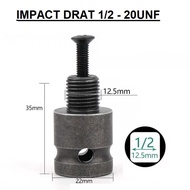 Adaptor adapter impact jadi kepala bor chuck 3/8" - 1/2" inch Adaptor Impact Adaptor Kepala Bor Adap