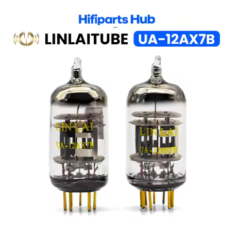Linlai Tube Dual Triode UA-12AX7B Upgrade SHUGUANG EH MULLARD 12AX7/ECC83 High Quality Matched Pair 