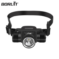 BORUiT HP900 LED Powerful Scuba Diving Headlamp 800LM IPX8 Waterproof Headlight