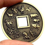 Straw Straw 12 zodiac dragon, tiger, rabbit, dog relief medal, h China 12 zodiac dragon tiger rabbit