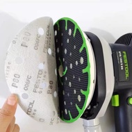 FESTOOL German Festo Olivine Sandpaper 6 Inch 150mm New Style Grinding 48 Holes 17 Holes Flocking Ro