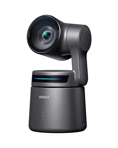 OBSBOT Tail Air NDI Streaming Camera 4K, AI Tracking PTZ Camera with APP, Gesture Control, HDMI/USB-