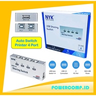 NYK USB Auto Sharing Switch Printer 4 Port! USB Share Switch Printer 4 In 1 Auto 4 Computer Sharing 