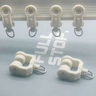 Roller Curtain Accessories Old-fashioned U-Shaped I-Shaped Pulley Slide Track Accessories Set Roller