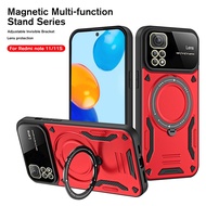 For Xiaomi Redmi Note 12 pro 5G Armor Protection Cover Luxury 360°Rotating Stand Magnetic Phone Case For Xiaomi redmi note 11 note 11s 4g Note 12 pro 5G