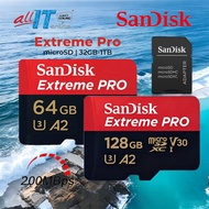 Extreme Pro 4K Up to 200MB/s MicroSD Card With Adapter (64GB/128GB/256GB/512GB)(SDSQXCG/SDSQXCY/SDSQ