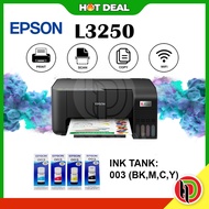 Hotdeal Epson EcoTank L3250 Wi-Fi All-in-One Ink Tank Printer with Original Ink - Epson L3250 Wireless Printer - Epson Wireless Ink Tank AIO Printer Printer Wireless All In One Printer Printer Tanpa Wayar Wifi Printer