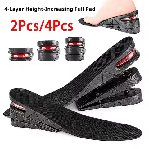 1Pair Height Increase Insole Feet Templates 3/5/7/9cm Variable Height Shoes Insoles Air-Cushioned Sh