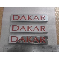 Mitsubishi Pajero Sport Dakar Logo Emblem. Dakar Writing