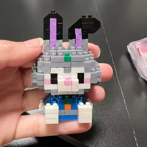Disney 108 Style Stitch LinaBell Hello Kitty Building Blocks Princess Cartoon Figrues Bricks Childre