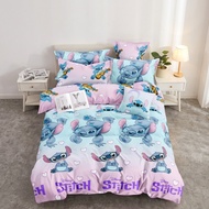 Stitch Heart FULL GARTER BEDSHEET WITH 2 PILLOWCASE 100% Premium Canadian Cotton Affordable Prices