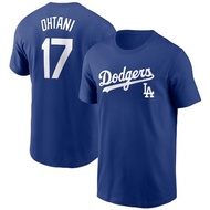 MLB Dodgers Ohtani 17 Quick-Drying Short-Sleeved T-Shirt [S-3XL] Baseball Ohtani Shohei Los Angeles 