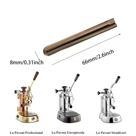 Extended Single Hole Steam Tip Nozzle for La Pavoni Lever Europiccola, Professional Stradivari Coffe