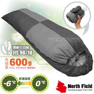 [United States North Field] Tactel Top White Down Sleeping Bag 600g (Envelope Type Can Be Combined L