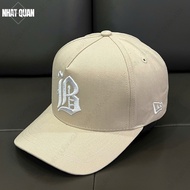 Mũ nón lưỡi trai New Era kaki thêu chữ B hoa cực chất - Nhật Quân Asia nhatquanasia