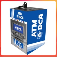 Viral ATM Piggy Bank, Open and Close Bank, Mini ATM Savings, BCA BRI Motif, For Children, Original T
