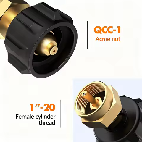 1pc Propane Refill Adapter for 1 lb.Tanks, Propane Adapter Fill 1lb from 20lb, LP Gas Cylinder Tank