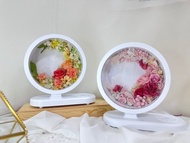 花好月圓永生花花燈 藍芽音響+手機無線充電