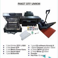 PROMO SPESIAL Paket Sablon DTF A3 Komplit | Printer DTF | Oven | Mesin Press | Bahan