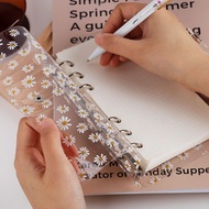 Daisy Pattern Transparent Binder A6 Daisy 6Ring Binder (Thahanscorner)