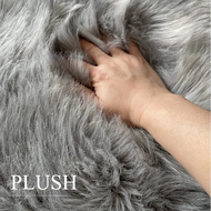 〖Queena carpet〗 Fluffy Gray Carpet In the Living Room Lounge Modern Decoration Shaggy Faux Fur Rugs 