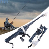 TTSTE Fishing Rod, Foldable 131cm Fish Pole Reel Combo, Ultra Hard Spinning Rod Portable with Fishin