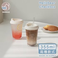 【韓國SSUEIM】韓國製Today系列雙飲式咖啡杯/環保杯355ml -Checkbox